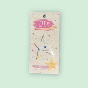 3d heart stickers with non toxic adhesive