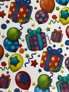 Balloons & Presents Gift Wrap