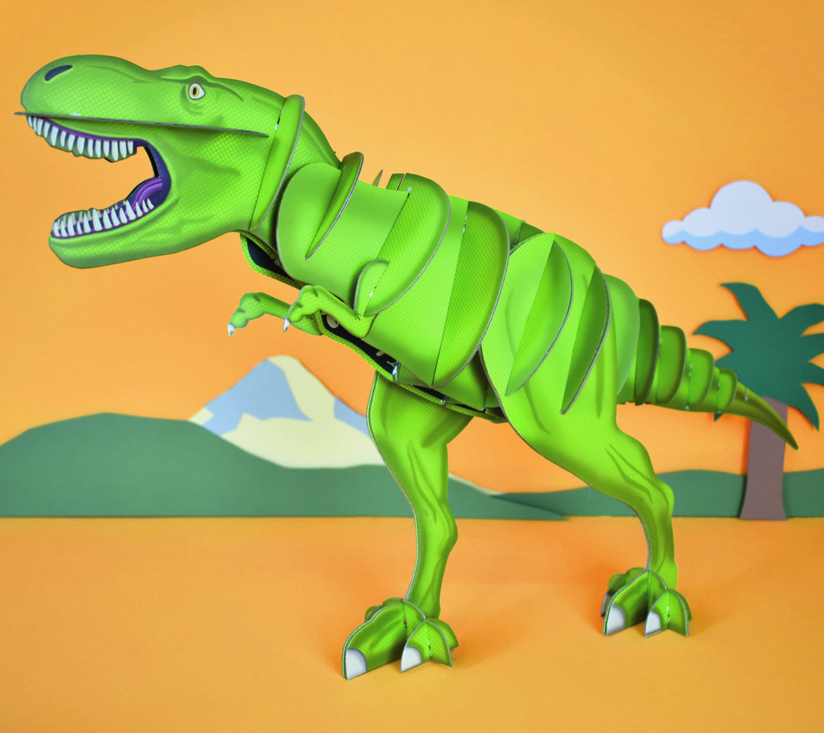 T Rex Dinosaur 3D Model - Clockwork Solider - Crafts Kit for Kids