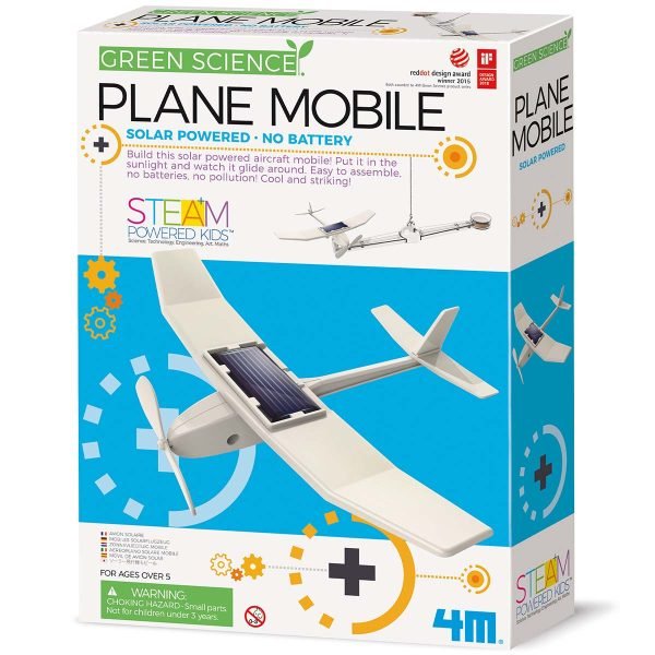 green science plane mobile