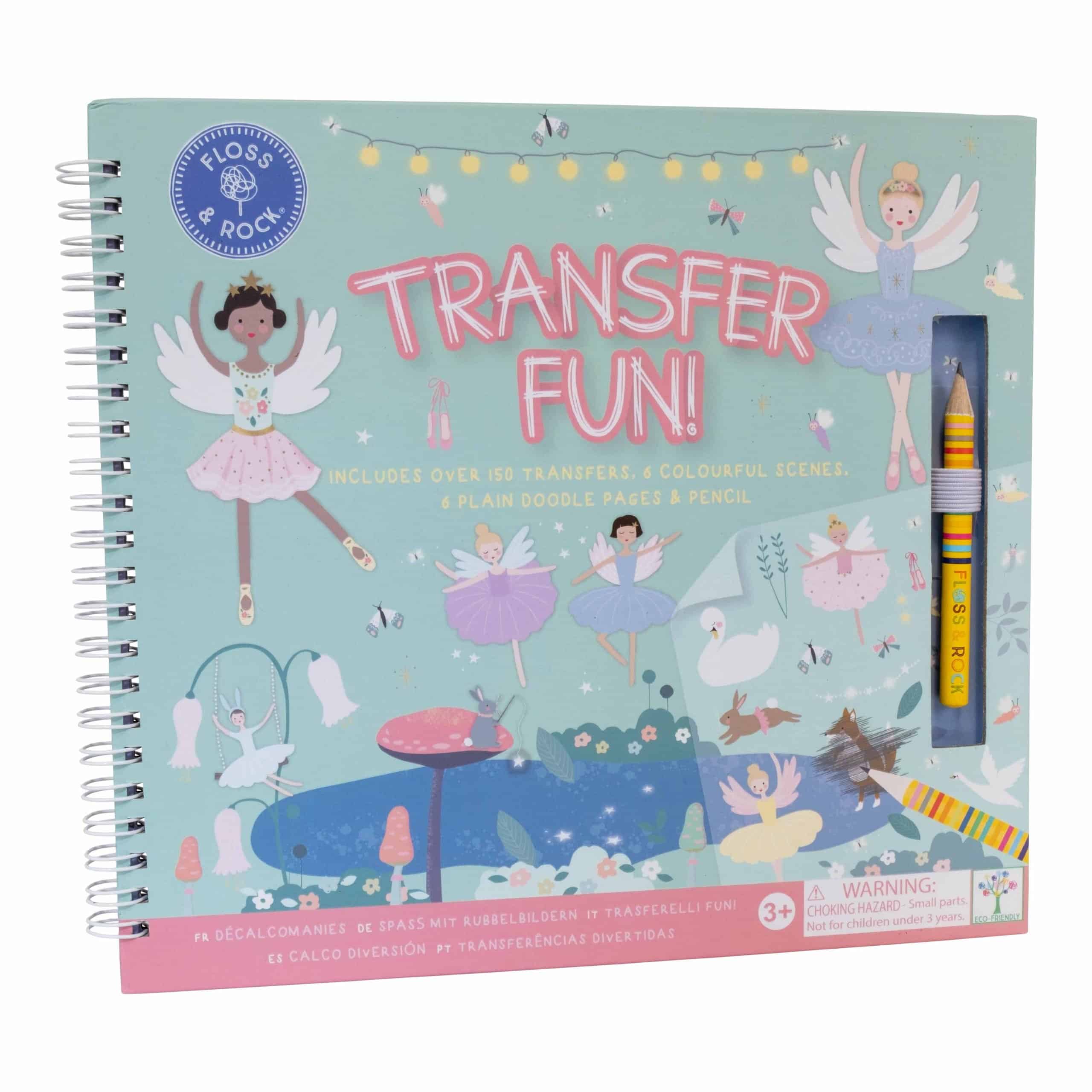 Floss & Rock - Rainbow Fairy Magnetic Multiplay - 4 giochi in 1, include 4 penne cancellabili a secco, 20 pezzi di puzzle, pezzi di gioco magnetici e sezione scarabocchiare - Età 3