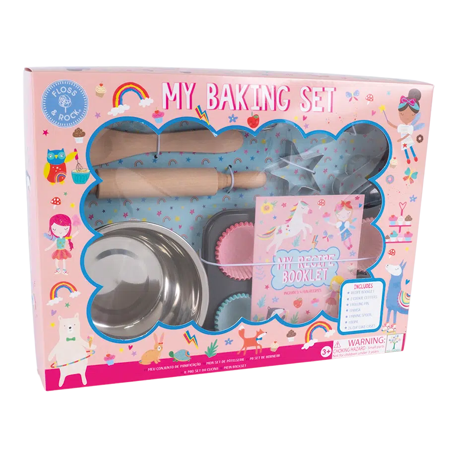 Floss and rock baking set rainbow fairy