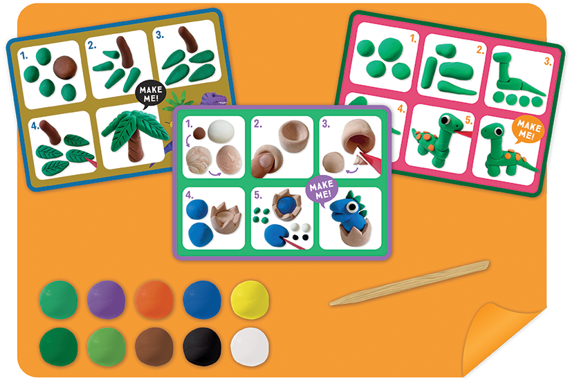 contents of clay modelling kit