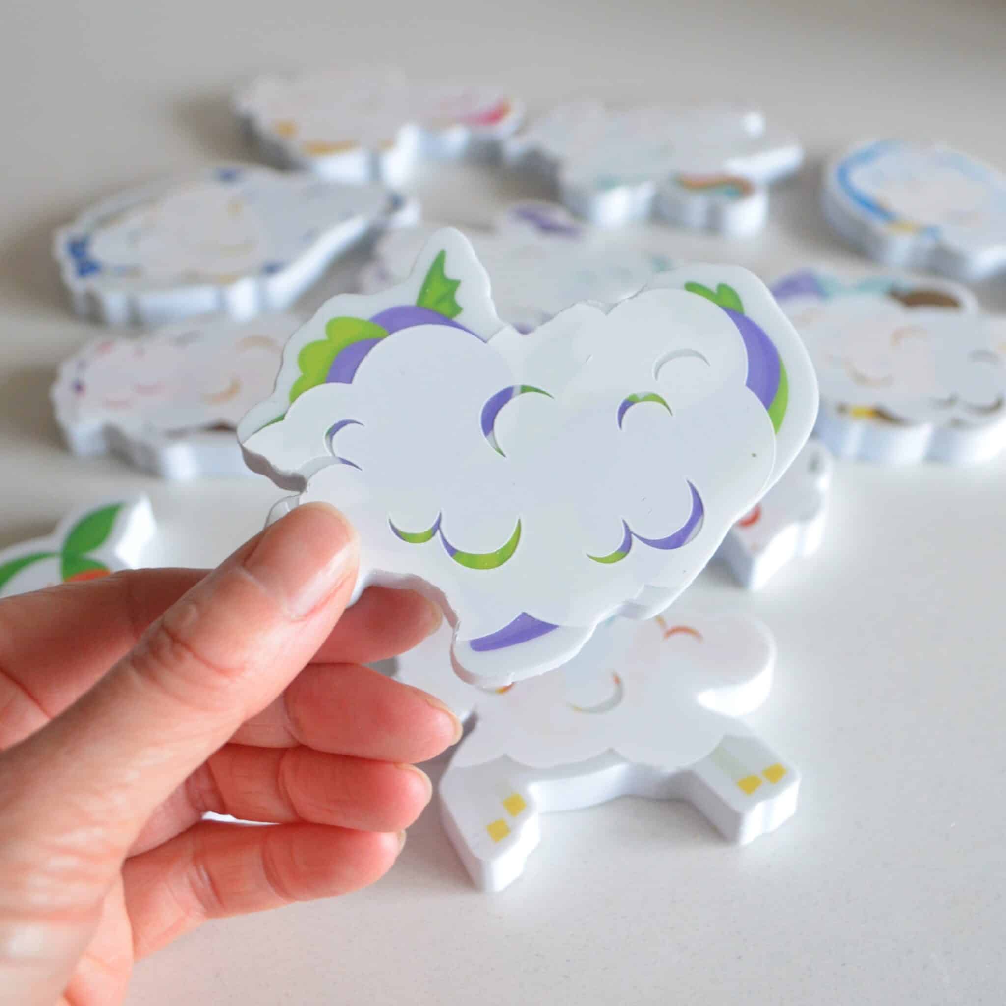 colour changing bath stickers magical creatures