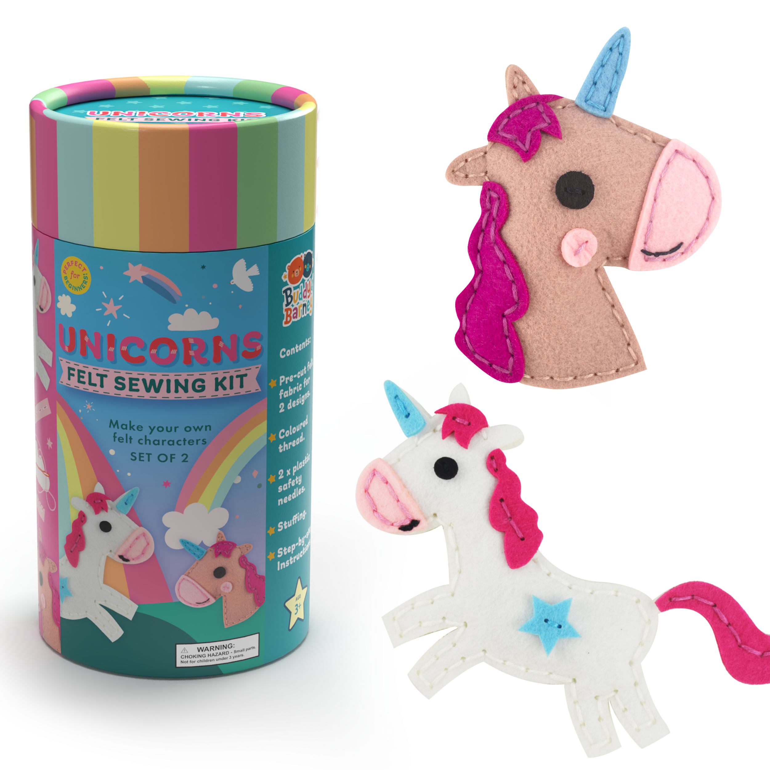 unicorns felt sewing kit for kids