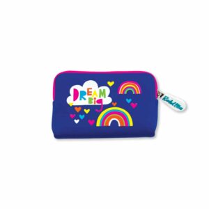 neoprene purse dream big rainbows