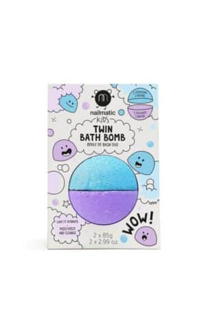 nailmatic bath bomb twin blue and violet