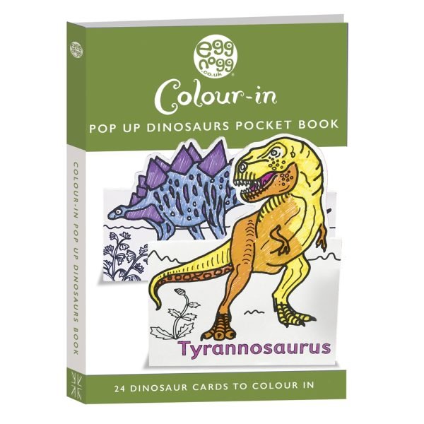 Eggnogg Colour in Card Book – Pop-up Dinosaurs