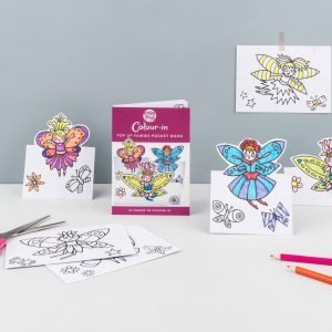 Eggnogg Colour-in Card Book - Pop-up fairies