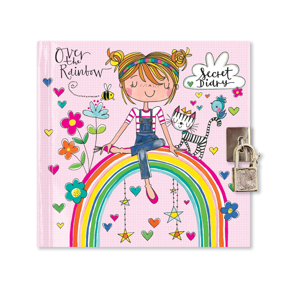 lockable secret diary over the rainbow