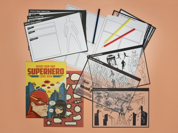 design your own superhero comic book contents