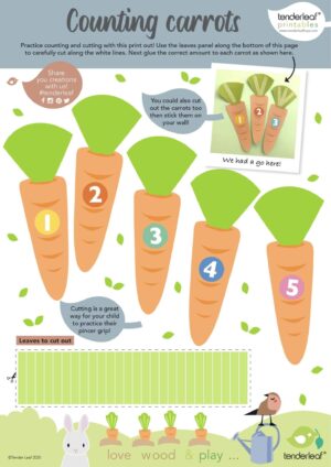 counting carrots printable