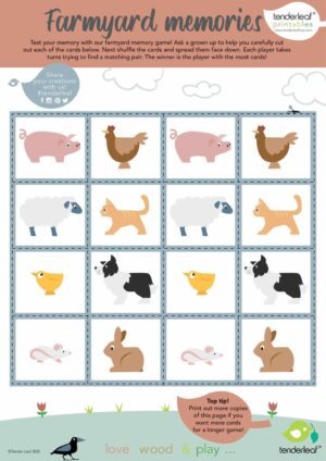 Farmyard Animals Printable