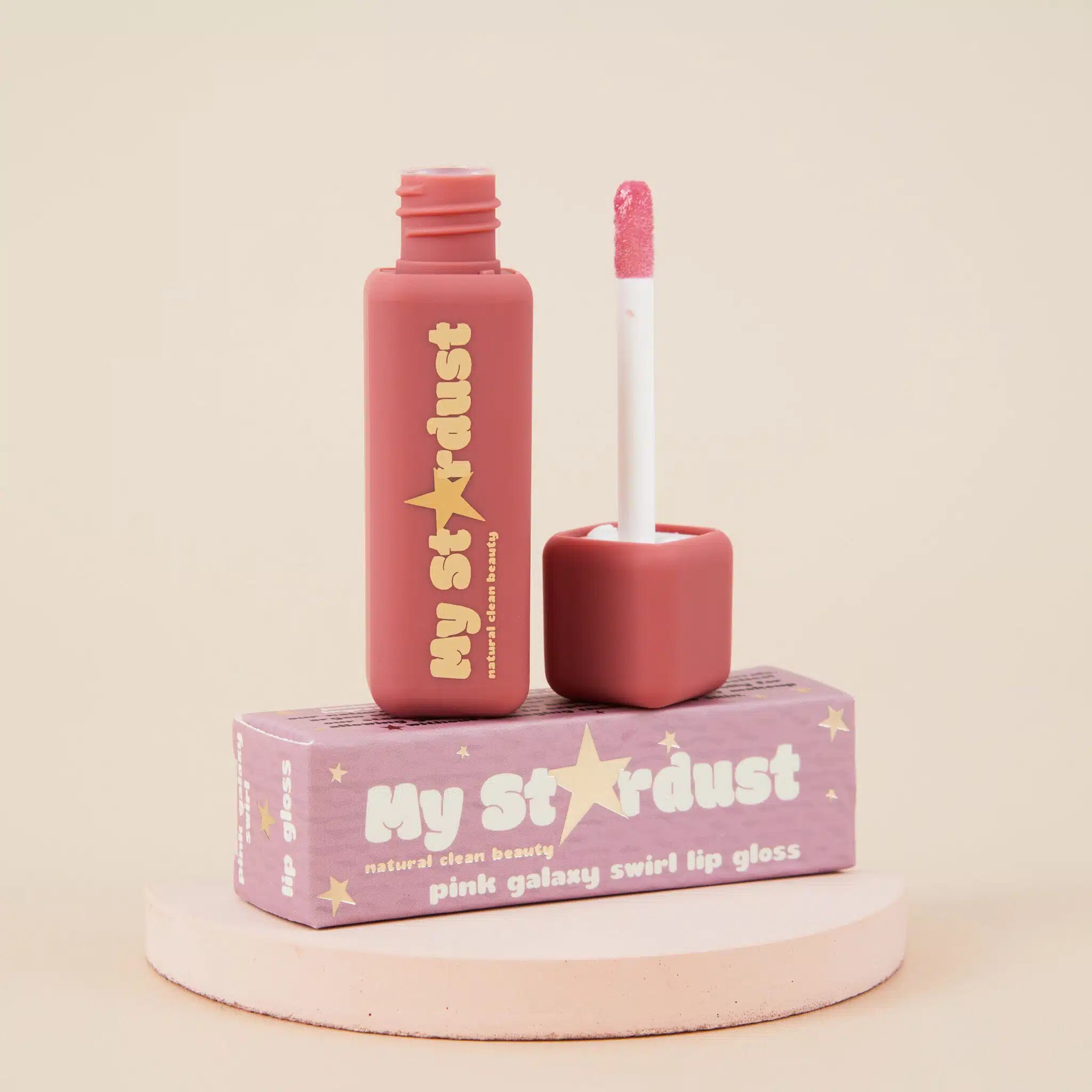 my stardust pink galaxy swirl lipstick