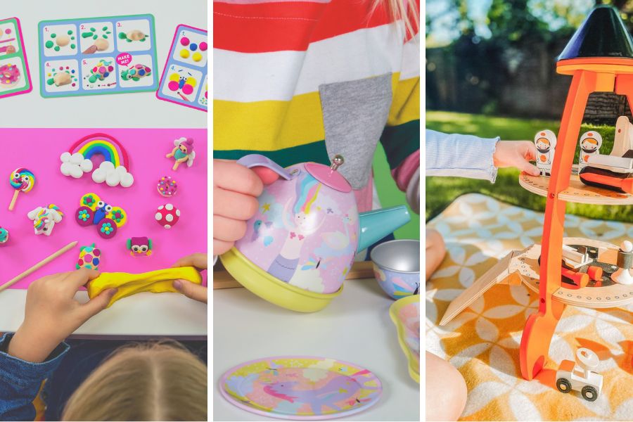 reative toys for children including crafts, wooden toys and puzzles