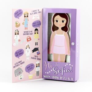 magnetic dress up doll - sofia